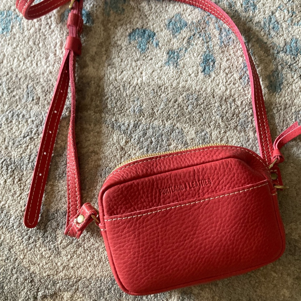 Portland Leather mini camera cross body bad